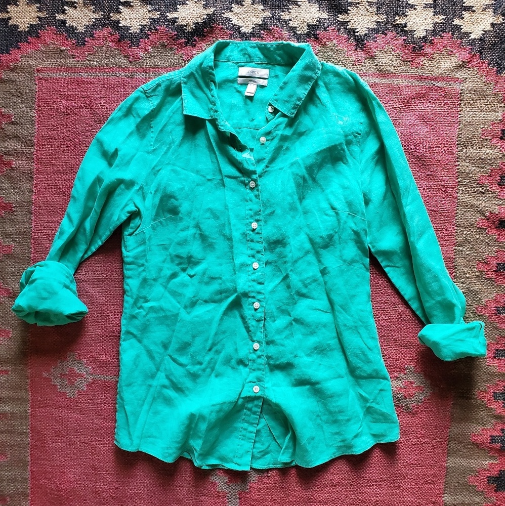 J. Crew linen button down